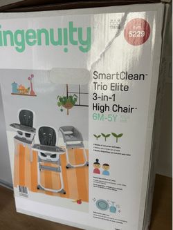 Open Box- New Ingenuity Full Course SmartClean 6-in-1 High Chair