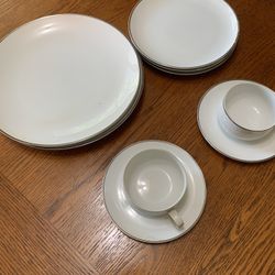 Dinnerware - Fine China By Lance of Japan with Silver Lining