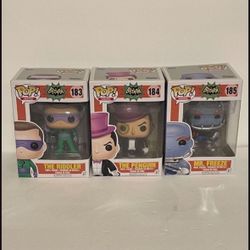 Funko Pop! Heroes Batman Classic TV The Penguin, Mr. Freeze, & Riddler $10 Each