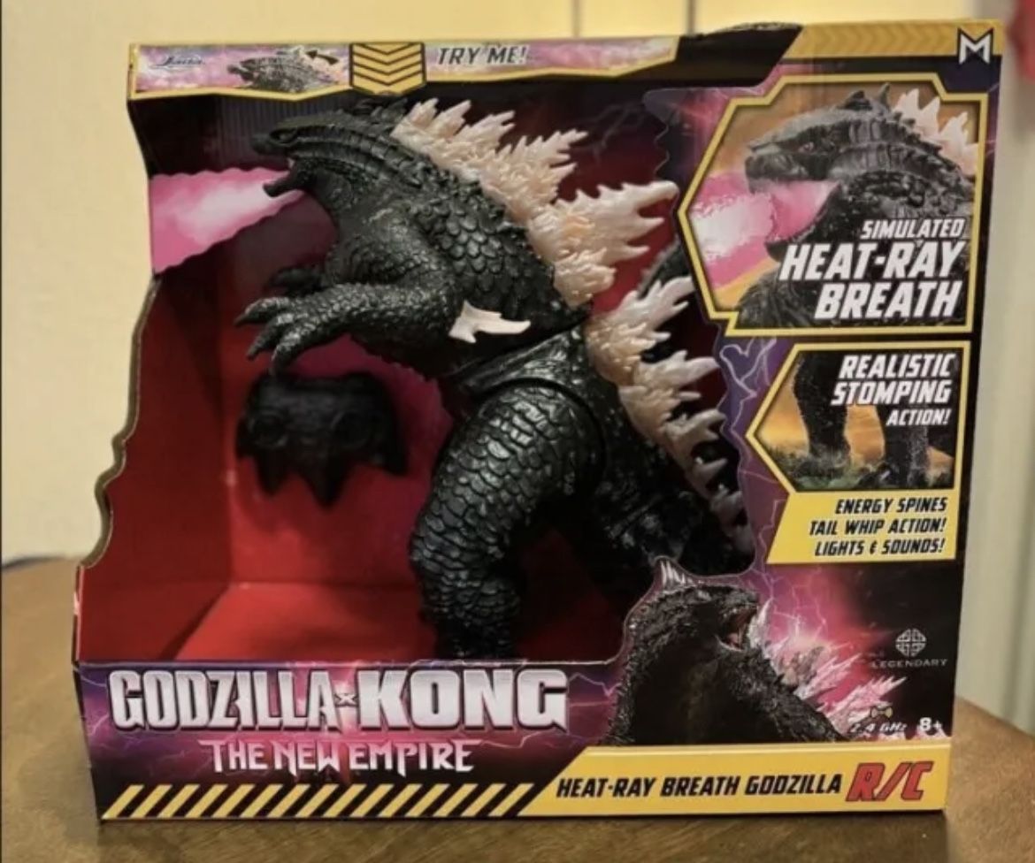 Jada Godzilla x Kong The New Empire Heat-Ray Breath Godzilla RC 2024