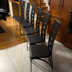 6 Kitchen Contemporary Chairs 