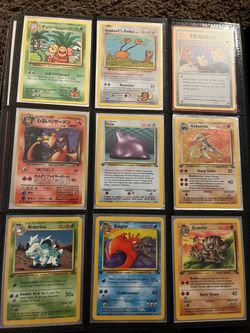 Vintage Pokemon cards