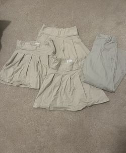 Girls Skort And Jeans School Uniform (Size 8)