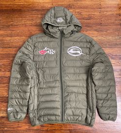 Reflective Impala Cross flags Puffer Jacket DGGM 