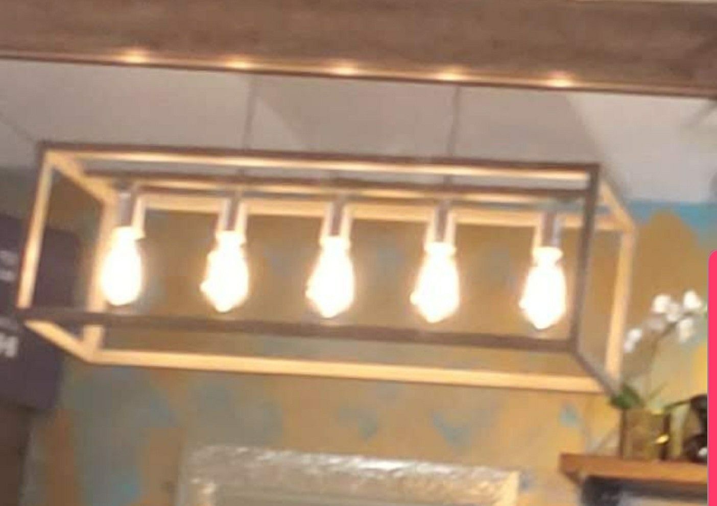 Nice light fixture with bulbs