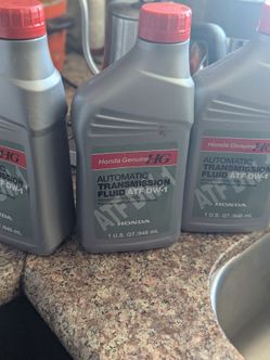 Genuine Honda ATF DW1 transmission fluid ( 3 quarts)