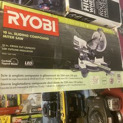 Ryobi Sliding Saw 10” Neww 