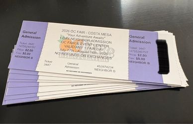 OC Fair Tickets