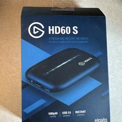 Elgato HD60 S, usb3.0 External Capture Card, Stream and Record in 1080p60 with ultra-low latency on PS5, PS4/Pro, Xbox Series X/S, Xbox One X/S, in OB