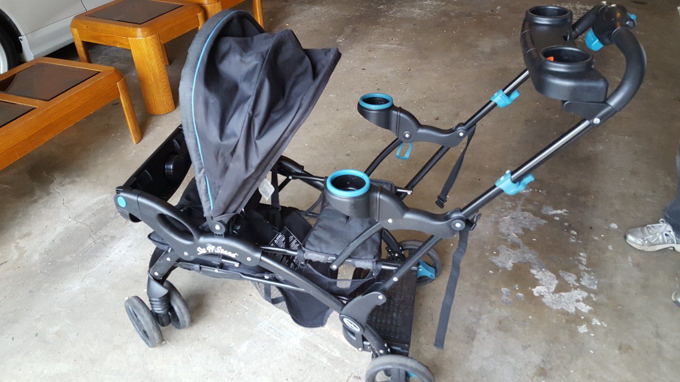 Sit and stand stroller/double stroller