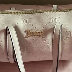 Tan and gold juicy couture barrel bag