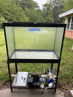 Fish Tank with Plumbing & Filter System – Ready to Go!