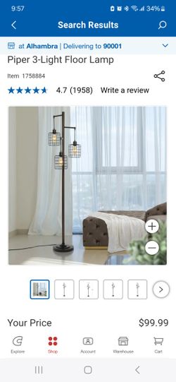 Three Light Standing Lamp