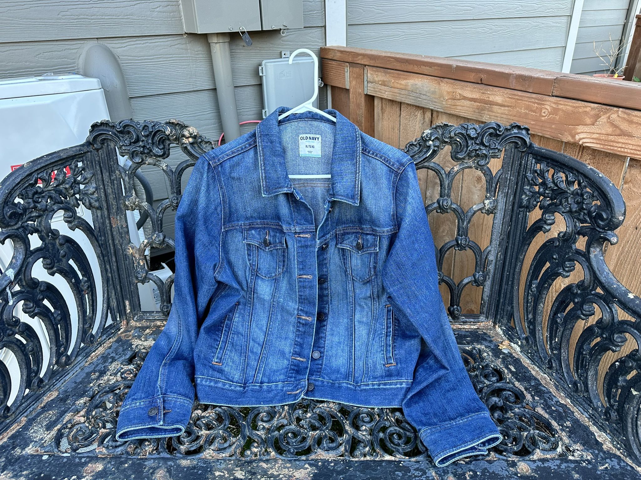 Jean Denim Jacket XL Old Navy, Blue Wash