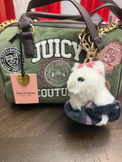 Juicy Couture Green Velour Mini Handbag