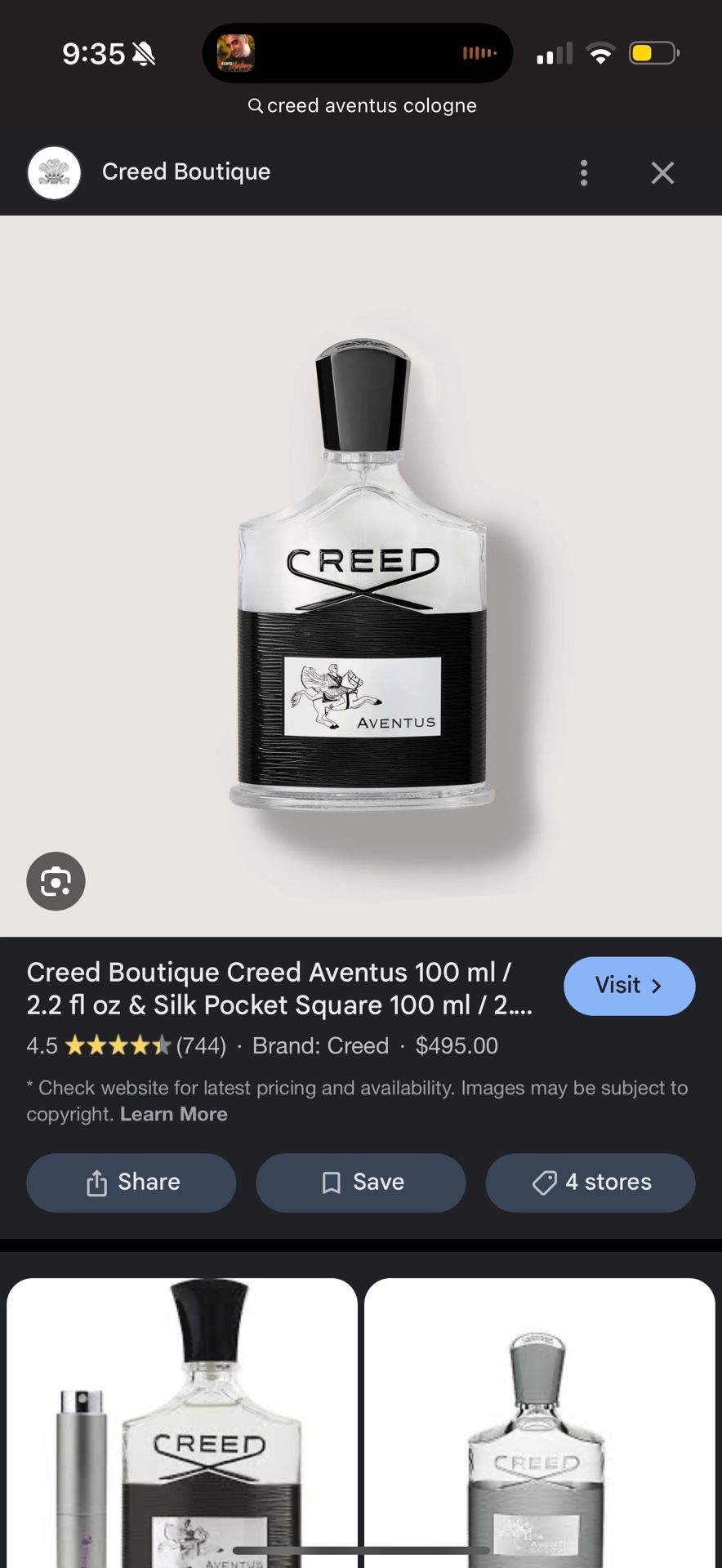 Creed Aventus 3.3oz