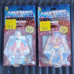MOTU HE-MAN Sorceress and Stratos Figures
