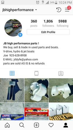 Motor parts, jet boat & v-drive parts