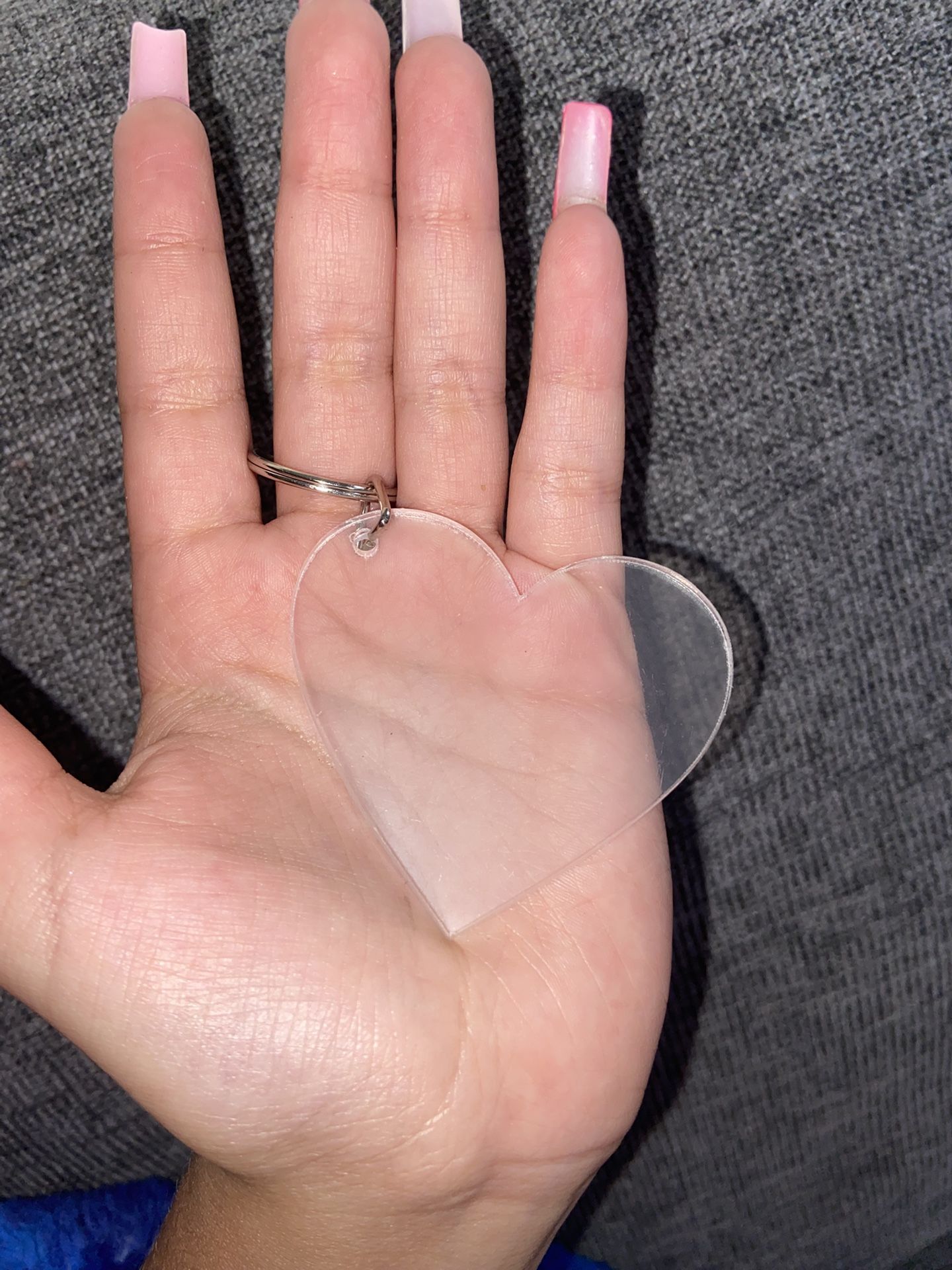 Acrylic Heart Keychains