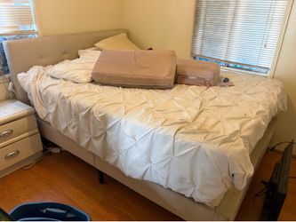 White bed frame free