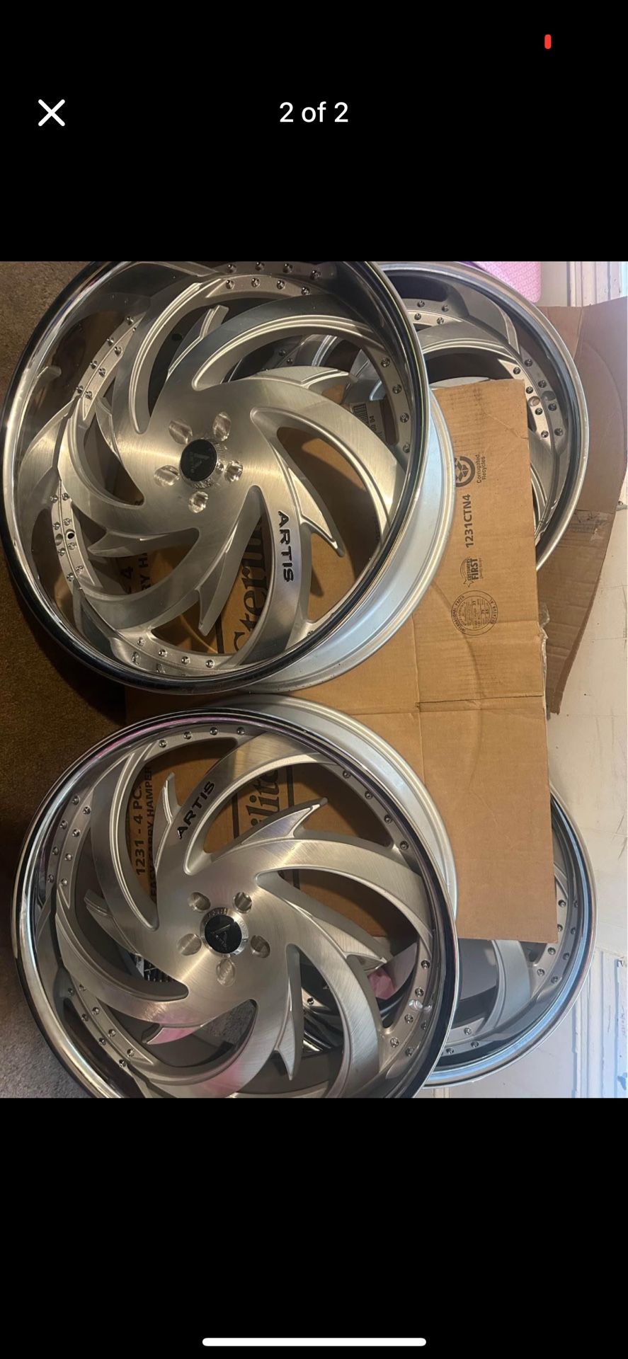 New Artis Rims 26s Staggered  2500Cash