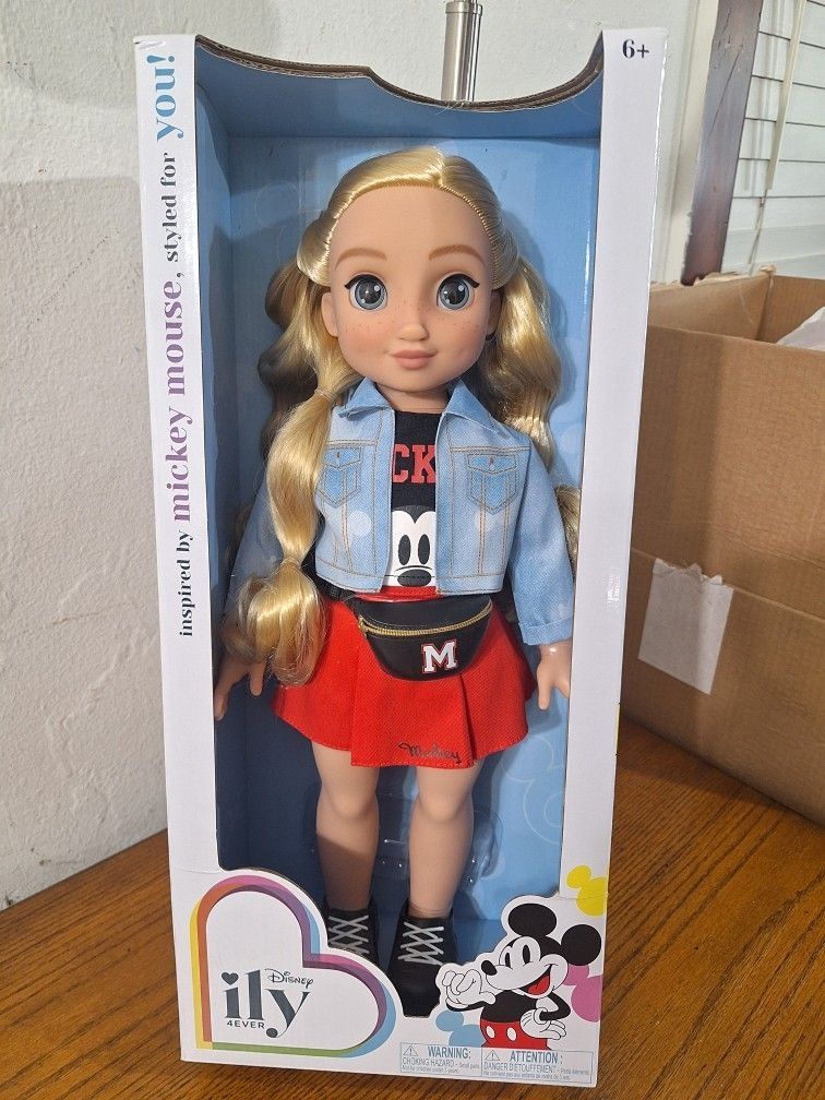 NIB!! Disney ily 4EVER Inspired by Mickey 18" Blonde Doll