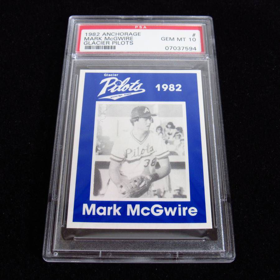 Anchorage Glacier Pilots 1982 Mark McGwire PSA Graded 10 Baseball Card 