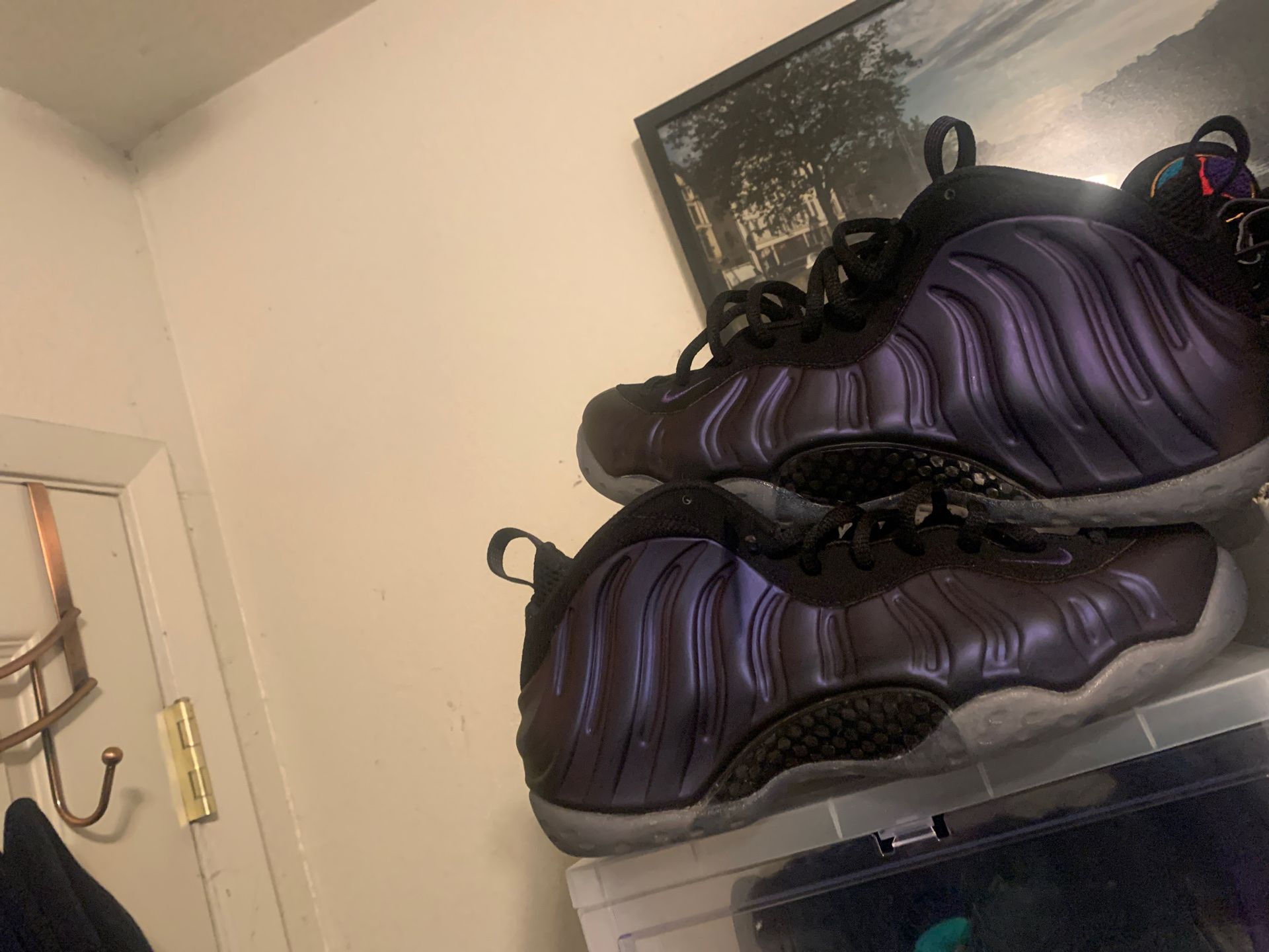 Nike foamposite eggplant 8.5