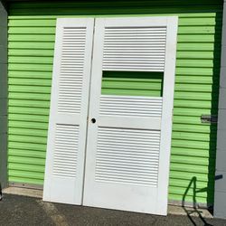 Louvered interior doors