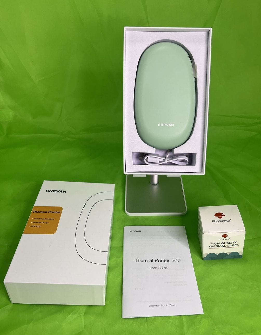 Supvan Wireless Label Maker E10, Mini Bluetooth Label Printer With 3 Rolls Of Paper