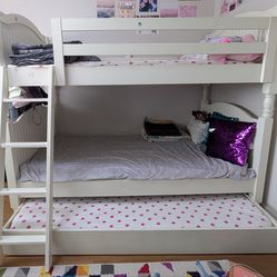 Pottery Barn Twin Bunk Bed with Trundle
