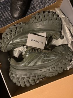 Balenciaga Defender Sneakers Olive Green