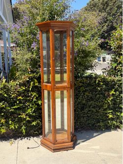 Corner Display Cabinet with Light
