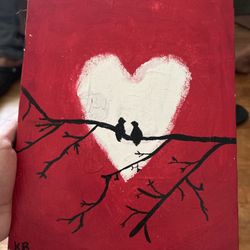 2 Love Birds Painting