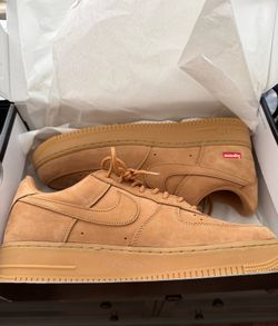 Supreme Air Force 1. Wheat.  New.  Size 11
