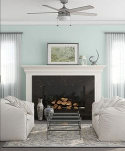 Better Homes & Gardens Ventilador de Techo Interior Moderno en Niquel Pera de 52", con Luz, Temperatura de Color Ajustable y Flujo de Aire Reversible