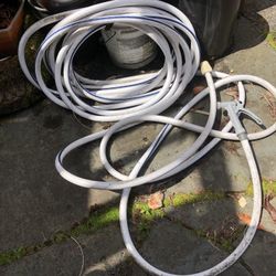 White Hose With Sprayer