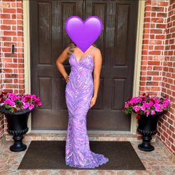 Purple prom dress