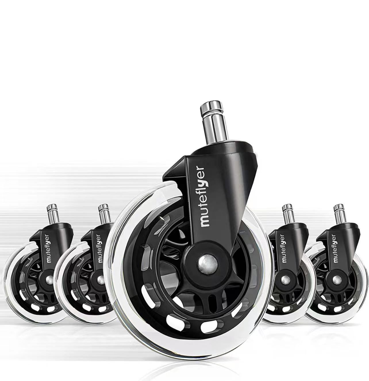 Office-Chair-Wheels-Chair-Casters-Protect Floors and Carpet,Silence Smooth,