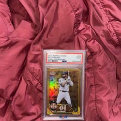 2023 Topps Chrome Riley Greene Radiating Rookies - PSA 9