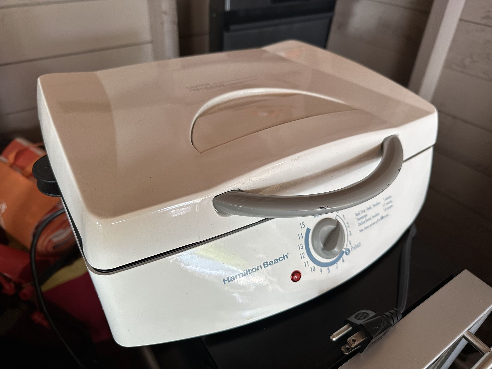 Hamilton Beach General Electric Portable Panini Sandwich Grill GE Appliance