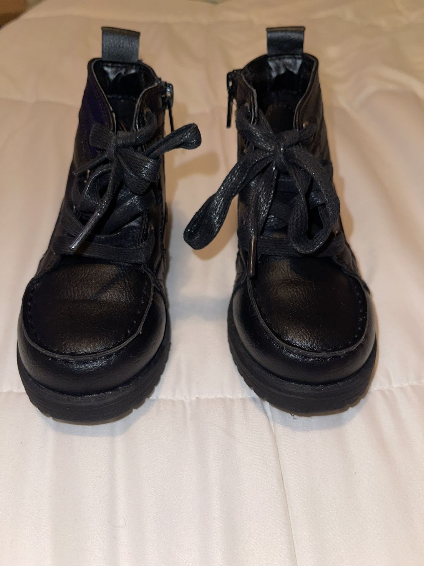 Toddler Black Zip Up Boot