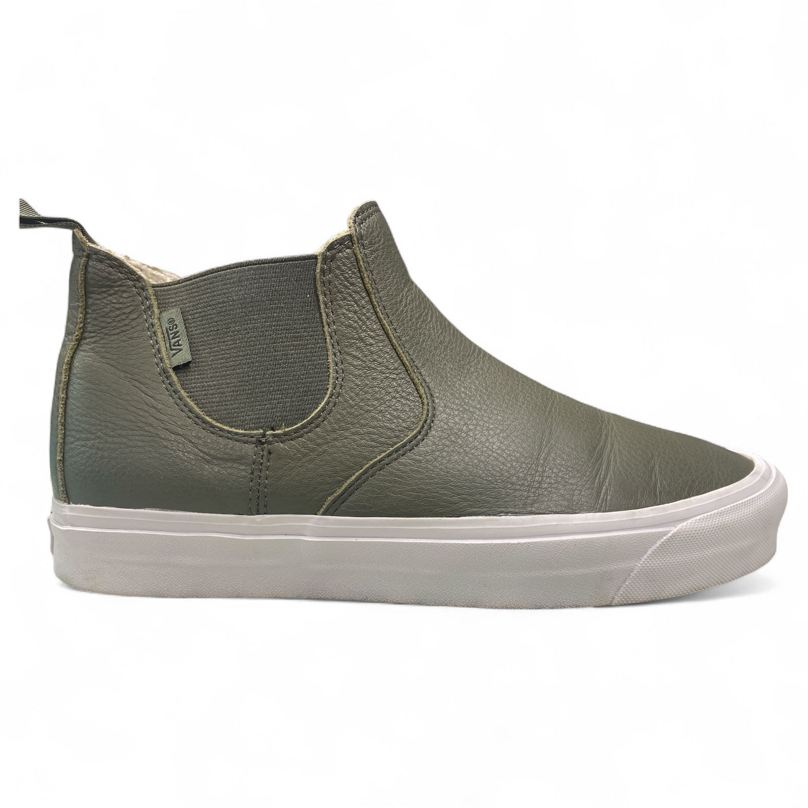 Vans Classic Slip On Ultracush Green Leather Chelsea Mid DX Women’s  11/Men 9.5