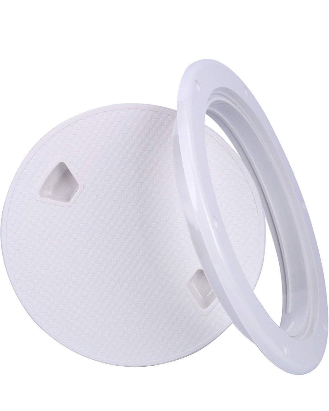 8”IN -Amarine Made 2 Pack of Boat Round Non Slip Inspection Hatch