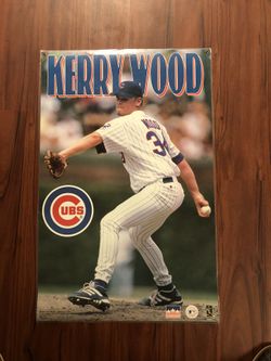 RARE KERRY WOOD CUBS 1998 VINTAGE ORIGINAL STARLINE POSTER