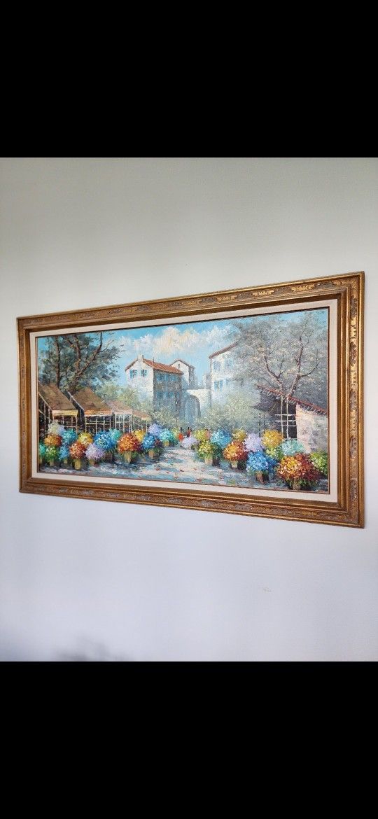 European Flower Market by the artist Emery Walton