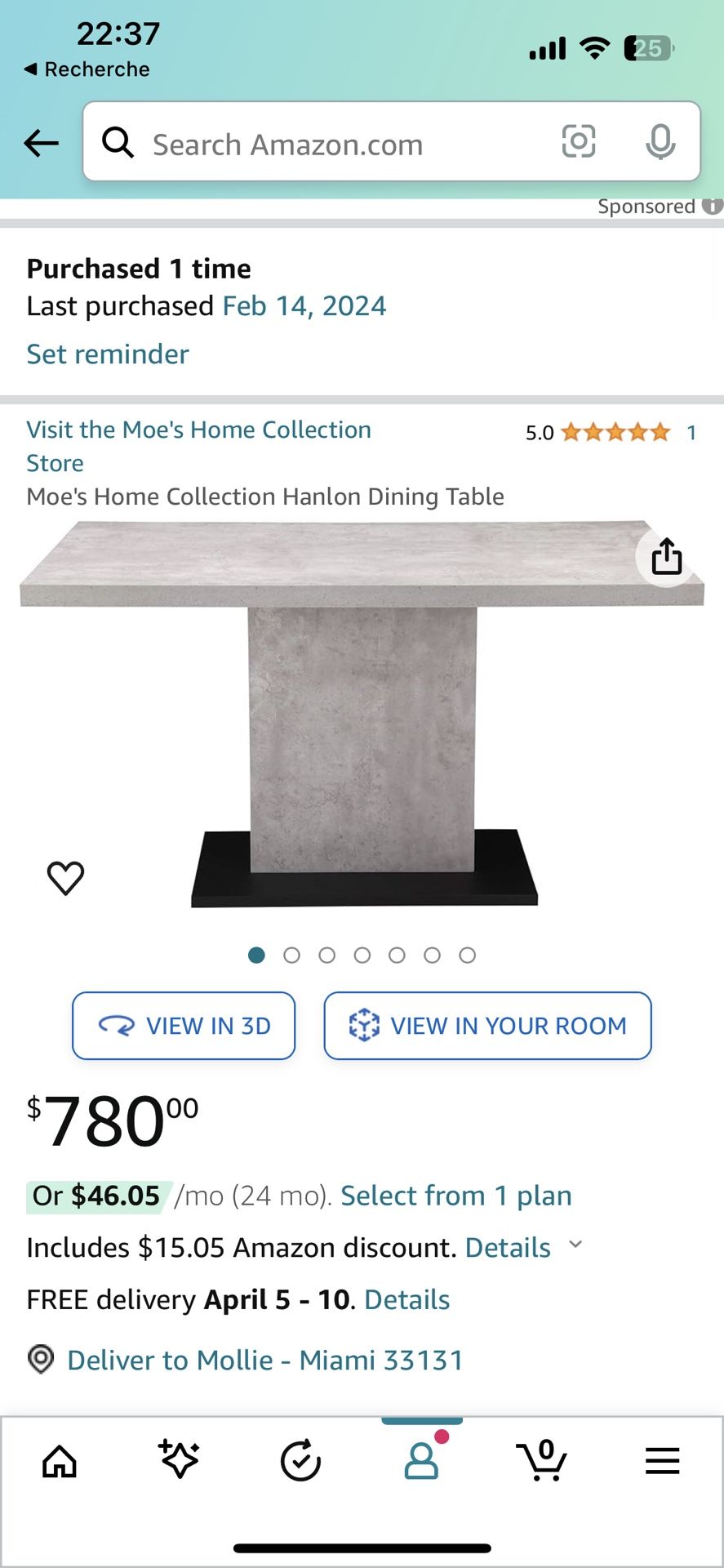 Pedestal Stone Dining Table