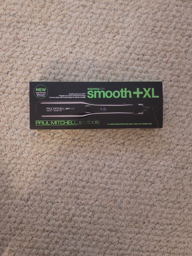 Paul Mitchell Express Ion Smooth+ Flat Iron, X-Large, 1.5"