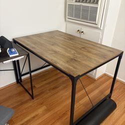 Wooden dining table