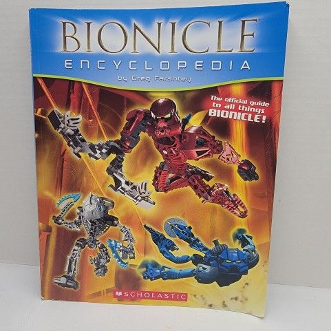 Bionicle Encyclopedia By Greg Farshtey Scholastic 1st Edition 2005 LEGO Book GUC